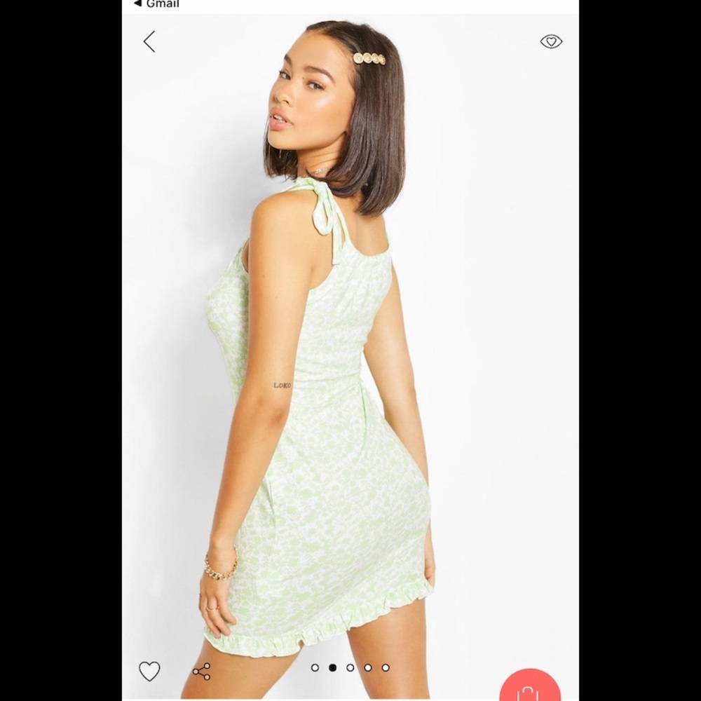 BooHoo Floral Ruffle Dress - Picture 4 of 7